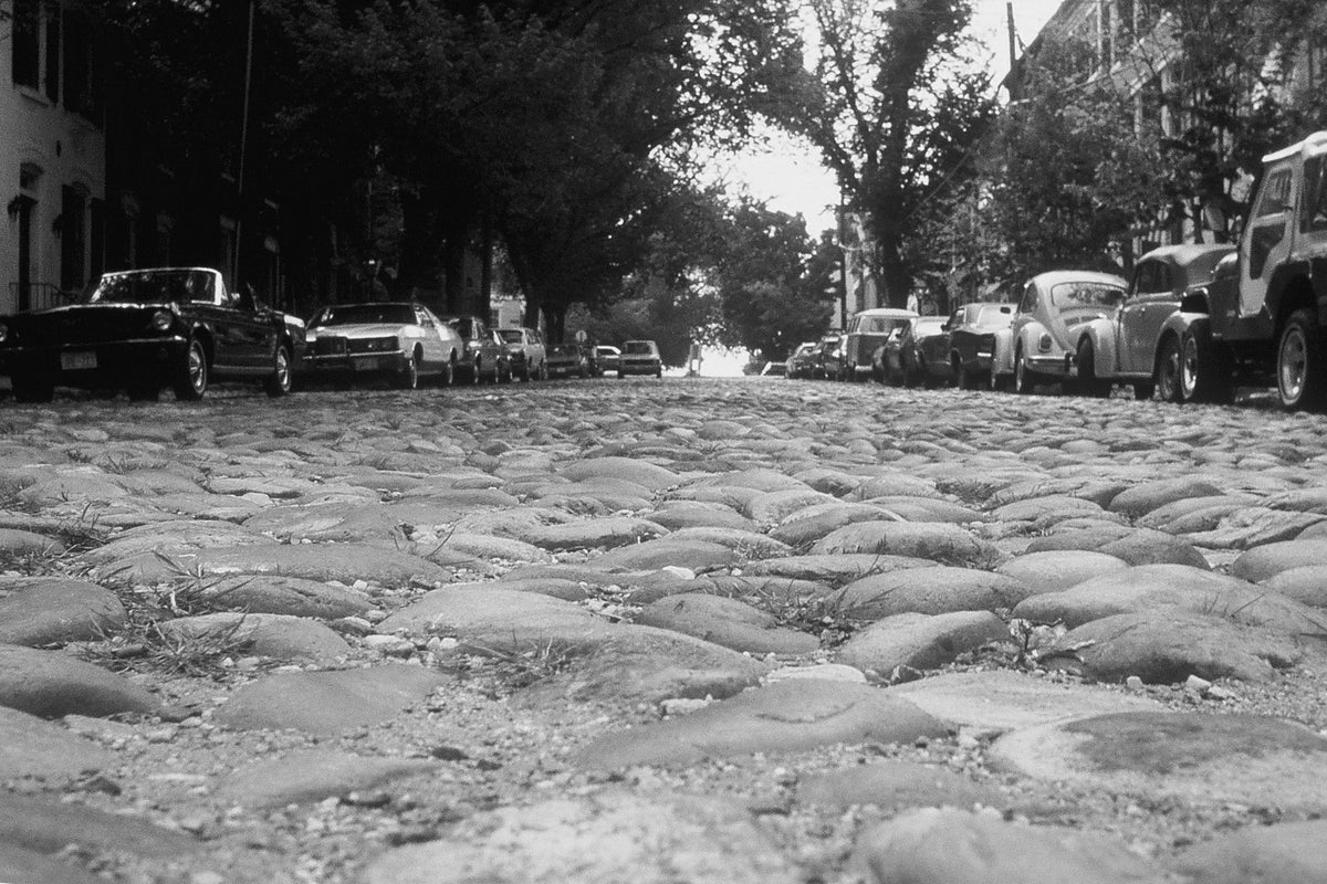 Cobblestones — black and white photograph by Craig Baker, CP#015.