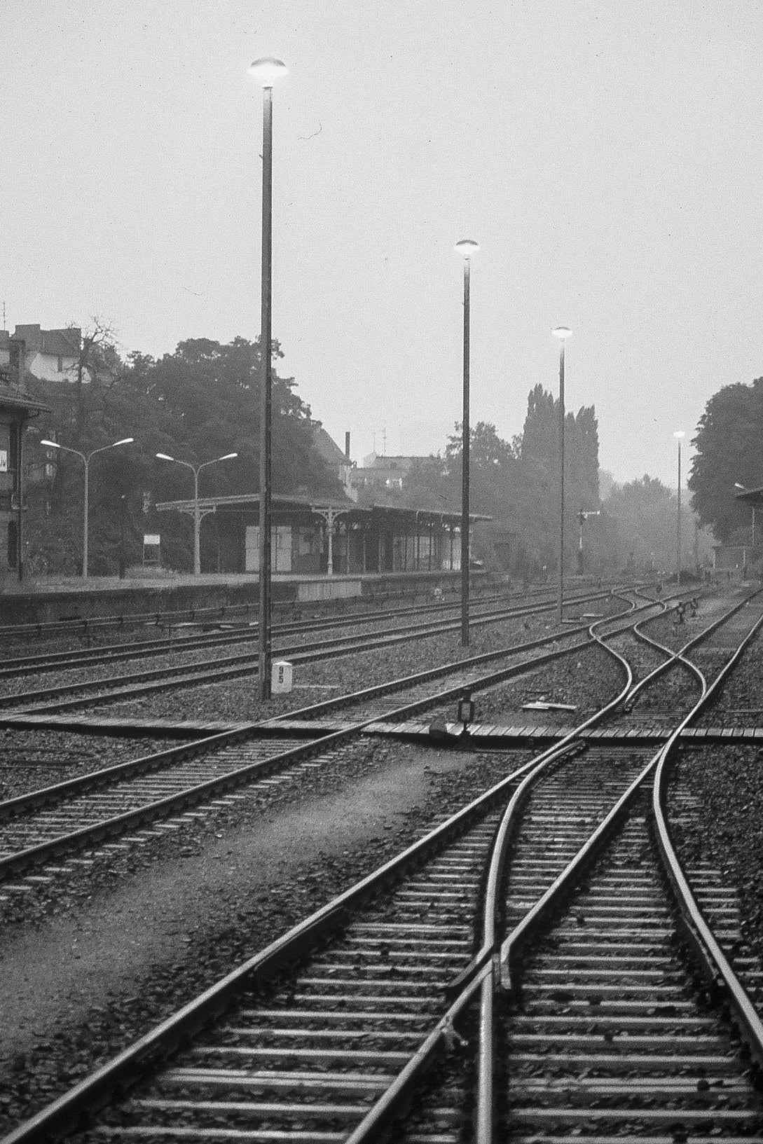 Tracks to Nowhere — black and white photograph by Craig Baker, RJ#001.